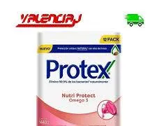 [J500100] Jabon protex barra x12 unidades