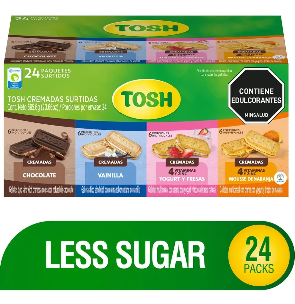Tosh Galletas Cremadas Variadas 24 Unidades